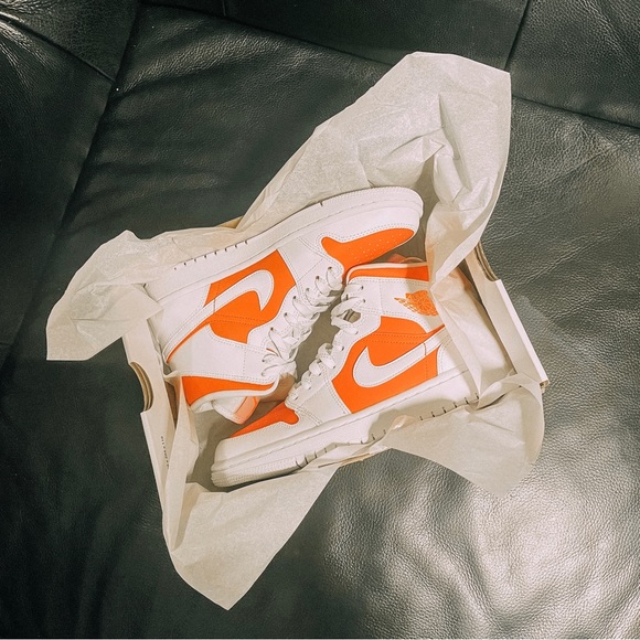 Orange Air Jordan’s